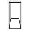 vidaXL Конзолна маса, бяла, 100x35x75 cм, закалено стъкло