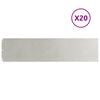 vidaXL Кантчета за тревни площи 20 бр. 25x103 см Неръждаема стомана