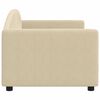 vidaXL Кушетка, кремава, 80x200 см, плат