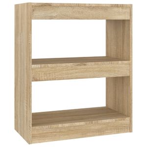 vidaXL Библиотека/разделител за стая, дъб сонома, 60x30x72 см