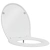 vidaXL Тоалетна седалка Бяло 47 x 37 x 4 см Дуропласт