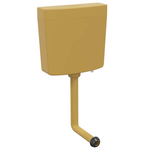 vidaXL Тоалетно казанче с долен вход за вода, 3/6 л, къри