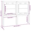 vidaXL Горна табла за легло, 125,5x4x100 см, бор масив