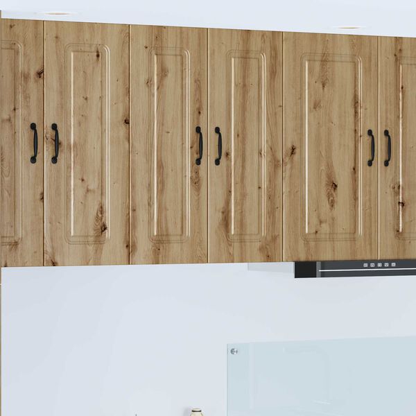 vidaXL Кухненски шкаф Kalmar 2 pcs Дъб 30 x 31 x 80 см Инженерно дърво