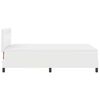 vidaXL Легло с пружинирана основа Бяло 120 x 190 cm Изкуствена