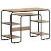 vidaXL Бюро с място за съхранение Дъб артизан 113,5 x 52 x 75,5 см