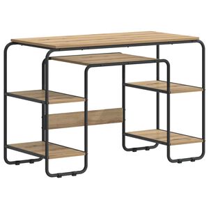 vidaXL Бюро с място за съхранение Дъб артизан 113,5 x 52 x 75,5 см