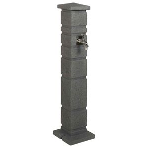 vidaXL Градински водонош Антрацит 26 x 26 x 101 см ПЕ