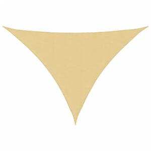 vidaXL Слънцезащитно платно пясъчно 7x5x5 м 100% полиестер Оксфорд