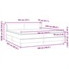 vidaXL Боксспринг легло с матраци, тъмнозелено, 180x220 см, кадифе