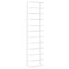 vidaXL Поставка за кърпи, бяла, 24x12x96 см, стомана