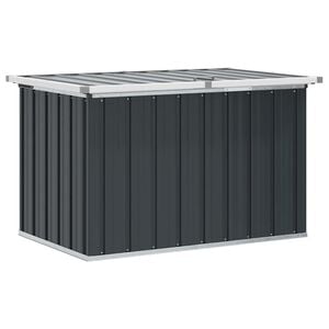 vidaXL Градински сандък за съхранение, антрацит, 109x67x65 см