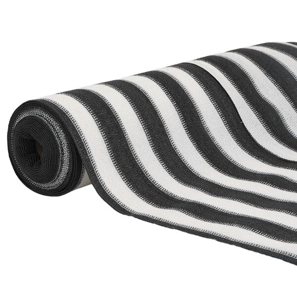 vidaXL Засенчваща мрежа антрацит и бял 2x50 м HDPE 75 г/м&sup2;