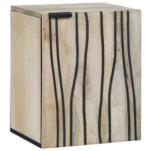 vidaXL Шкаф за мивка в баня Бяло 38 x 33 x 48 см Инженерна дървесина