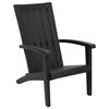 vidaXL Градински стол Адирондак, черен, полипропилен