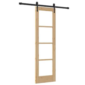vidaXL Преплъзваща се врата ORKDAL 61 x 198,5 см Естествен