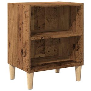 vidaXL Нощно шкафче от старо дърво 40x30x50 cm Инженерна дървесина