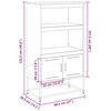 vidaXL Висок шкаф, розов, 68,5x38,5x123,5 см, стомана
