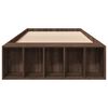 vidaXL Рамка за легло, кафяв дъб, 75x190 см, инженерно дърво