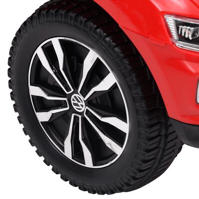 vidaXL Кола за бутане Volkswagen T-Roc, червена