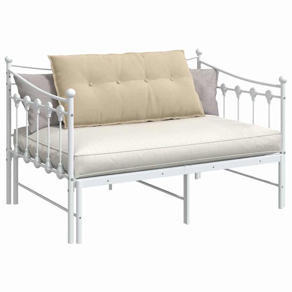 vidaXL Възглавница за гръб Крем 100 x 50 cm Микрофибърна тъкан