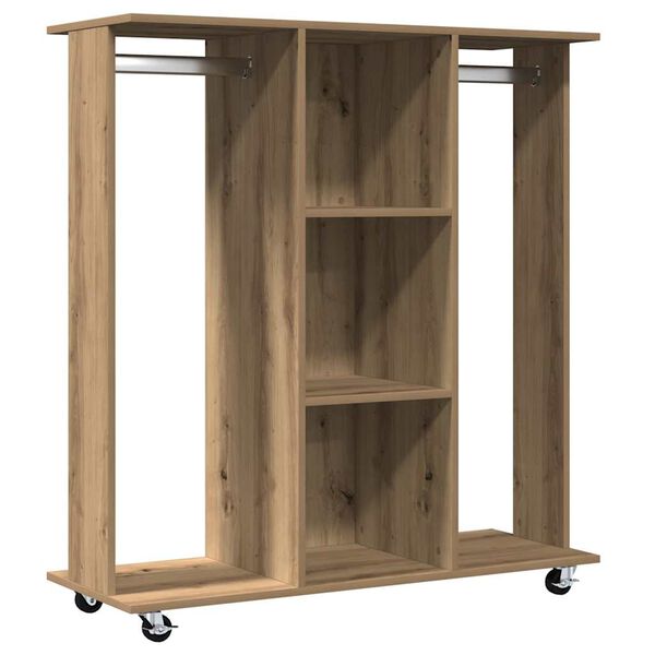 vidaXL Гардероб с рафт дъб артизан 102 x 38 x 110 см Инженерно дърво