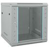 vidaXL Мрежов кабинет със съхранение Сив 53 x 60 x 60 см Стомана