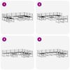 vidaXL Комплект дивани за открито 10 pcs Естествен