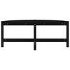 vidaXL Кафе маса, черна, 118x63x45 см, борово дърво масив