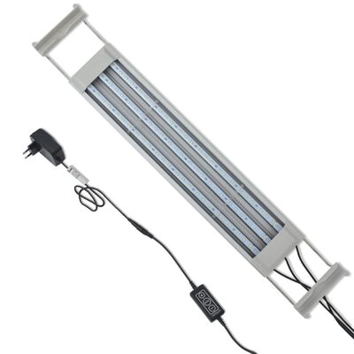 vidaXL Светодиодна лампа за аквариум, 50-60 см, алуминий IP67