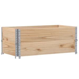vidaXL Градинска кашпа, 100x50 см, борова дървесина масив