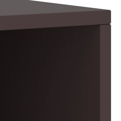 vidaXL Нощни шкафчета, 2 бр, тъмнокафяви, 35x30x40 см, бор масив