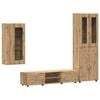 vidaXL Комплект ТВ шкаф FLORIN 3 pcs Дъб Инженерно дърво