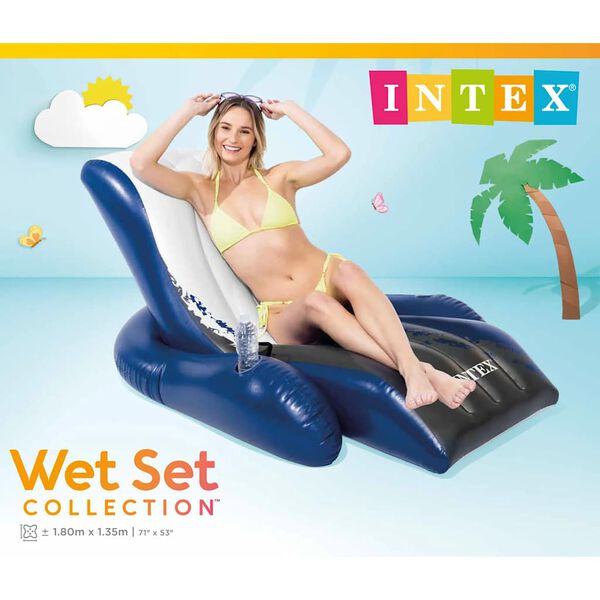 Intex Плаващ дюшек шезлонг, 180x135 см, 58868EU