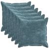 vidaXL Калъфка за възглавница 6 pcs HOUTEN Синьо 80 x 80 cm