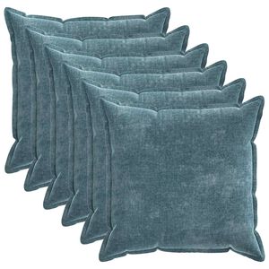 vidaXL Калъфка за възглавница 6 pcs HOUTEN Синьо 80 x 80 cm
