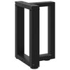 vidaXL Крака за масичка за кафе, Т-образни, 2 бр., черни, 28x25x(42-43) см, стомана