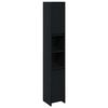 vidaXL Шкаф за баня Черния дъб 30 x 30 x 183,5 см Инженерна дървесина