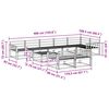 vidaXL Комплект дивани за открито 9 pcs Естествен