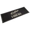 vidaXL Кухненско килимче, миещо, текст Coffee, 60x180 см, кадифе