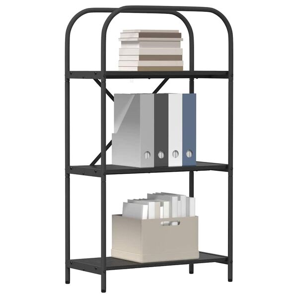 vidaXL Рафт за книги Черния дъб 60 x 30 x 109 см Инженерно дърво