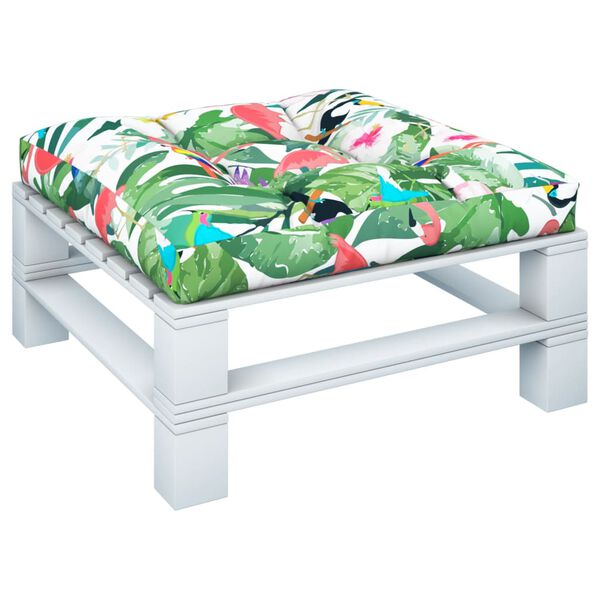 vidaXL Палетна възглавница, многоцветна, 70x70x12 см, текстил