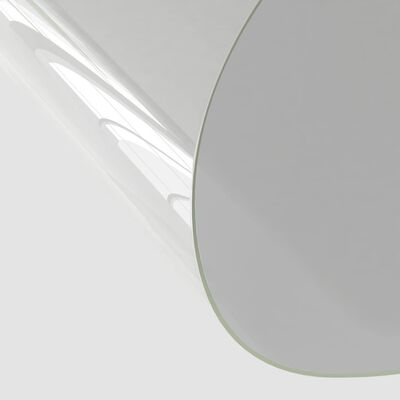 vidaXL Протектор за маса, прозрачен, Ø 90 см, 2 мм, PVC