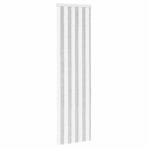 vidaXL Мрежа против насекоми Шенил Светлосив и бял 56 x 200 cm 100% ПП