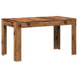 vidaXL Трапезна маса от старо дърво 140x74,5x76 cm Инженерна дървесина