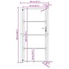 vidaXL Градинска порта 100x200 см, кортенова стомана