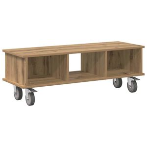 vidaXL ТВ стойка 100 x 35 x 35 см Дъб Инженерна дървесина