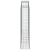 vidaXL Габионни кошници арка 3 бр 300x50x220/240 см поцинковано желязо
