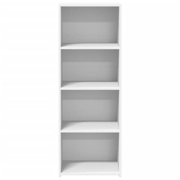 vidaXL Висок шкаф, бял, 45x41x124 см, инженерно дърво