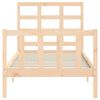 vidaXL Рамка за легло без матрак, 90x190 см, масивна чамова дървесина